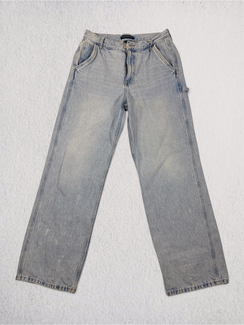 90s Baggy Relaxed Light Blue Carpenter Jeans
